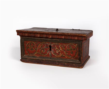 Scatola in legno dolce dipinto