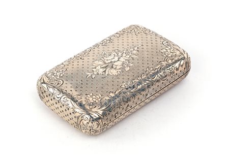 Portasigari in argento, Londra 1853, argentiere T.E.