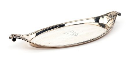 Vassoietto a navicella in argento, Londra 1792