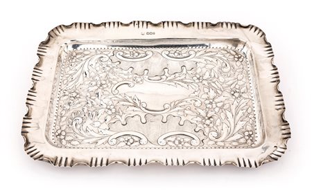 Vassoio in argento 925/1000, città di Sheffield, 1925