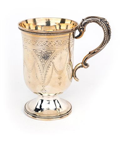 Boccale in argento, Birmingham, regina Vittoria, 1870