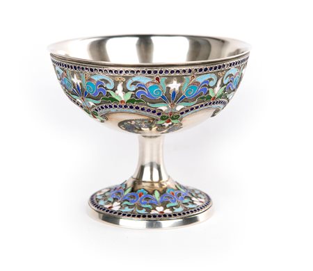 Coppa in argento e smalti, Russia