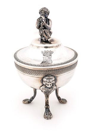 Zuccheriera in argento, Napoli, 1830 ca.