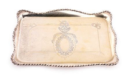 Vassoietto svuota tasche in argento 800, Italia