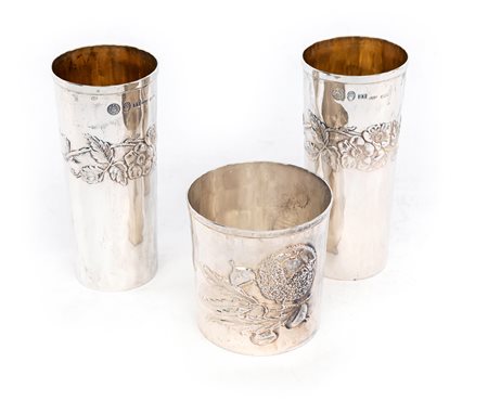 Tre bicchieri in argento, Brandimarte