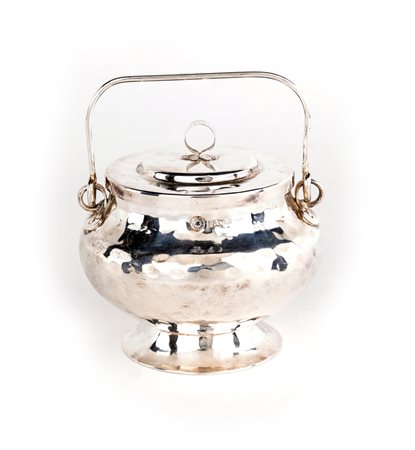 Zuccheriera in argento 800/1000, Firenze 1974, argentiere Brandimarte