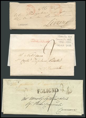 Prephilatelic, 1811/38, Lot composed of 10 prephylatelic letters.
