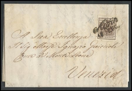 Lombardy - Venetia, 1850, 30c. I° type N.7, lot composed of sparse stamps and...