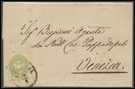 Lombardy - Venetia, 04.01.1864, Letter from Venice to the city, posted with a...
