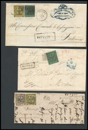Modena, Lot composed of nine letters and a cover. Great average quality.