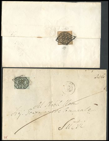 Papal States, 1857, two noteworthy letters.