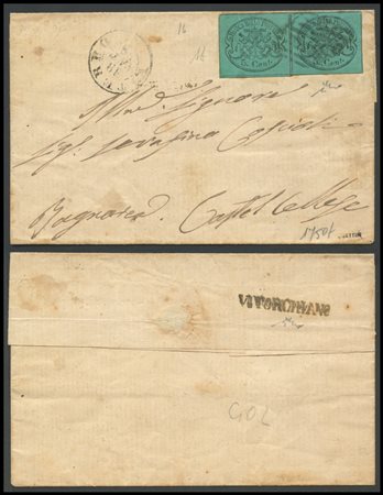 Papal States, 18.09.1868 Letter from Vitorchiano to Castel Celle posted with...