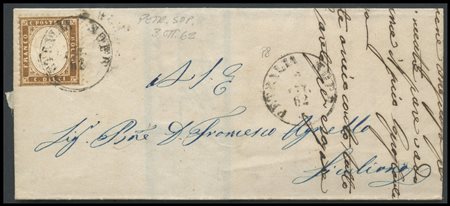 Kingdom, 03.10.1863, Letter from Petralia Soprana posted with a 10c. Dark...