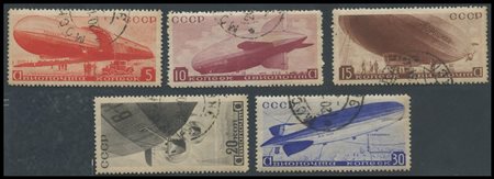 Russia, 1934, A31/A32, A33/A37, A41/A445 used.