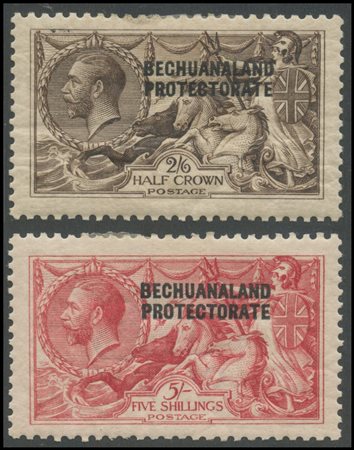 British Commonwealth, Bechuanaland Protectorate, 1914. N.83/84 both signed, MH.
