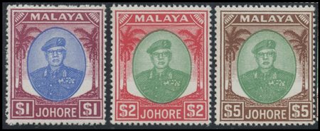 British Commonwealth, Malaysia-Johore, 1949 Sultan Ibrahim N.133/147....