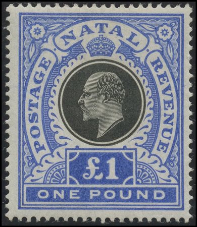 British Commonwealth, Natal, 1902 N.142. Rated as MH, but with invisible...