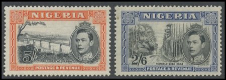 British Commonwealth, Nigeria, 1938. N.49/59 and 69/80. High-quality, MNH.