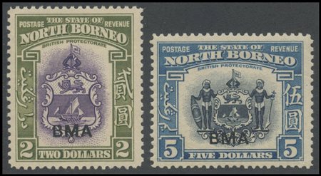 British Commonwealth, North Borneo, 1945/1961. N. 320/334 and 320/334....