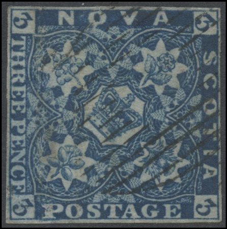 British Commonwealth, Nova Scotia, 1851 N.2 used. Good quality.