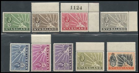British Commonwealth, Nyasaland, 1934 N.114/122 e 144/157. All with margin...