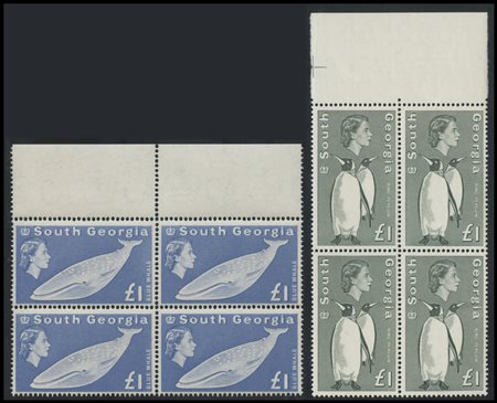 British Commonwealth, South Georgia, 1963. N.1/16 in splendid blocks of four...