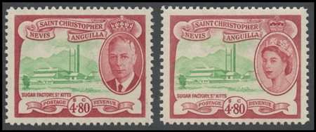 British Commonwealth, St. Christopher Nevis Anguilla, 1938/1963. Three great...