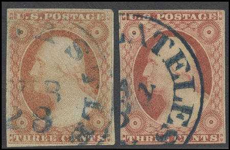 U.S.A., 1851, N.4 and N.5 used. High-quality.