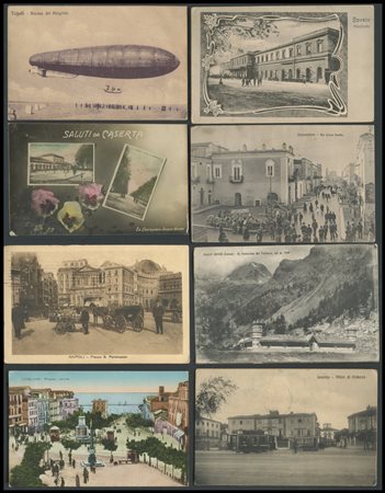 Postcards, Fascinating lot of 38 landscape postmarks, almost all of them used.