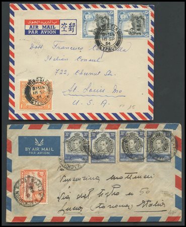 Lots, British Commonwealth/Postal History, lot of 18 postal items with some...