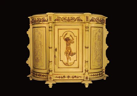 SERVANTINA IN STILE LUIGI XVI Produzione recente 111,8x147x49,4 cm. Stato di...