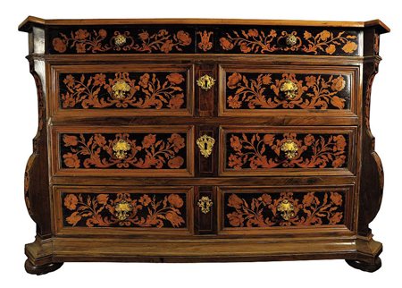 CASSETTONE INTARSIATO Produzione olandese, 1800-1810 (?) Legno di frutto (?)...