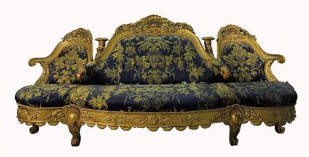 CANAPÉ À CONFIDENTS IN STILE LUIGI XV Francia, II metà del XIX secolo Legno...