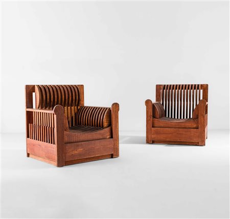 Ceroli Mario, Coppia di poltrone mod. Acqua e Terra