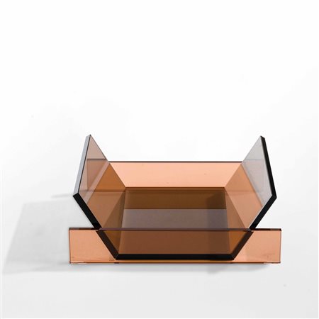 Sottsass Ettore, Centrotavola in cristallo colorato