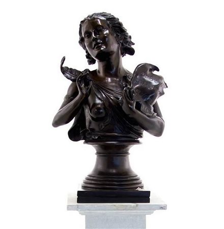 Julien Caussè (Bourges 1869-Parigi 1914)  - L'allegoria della poesia, fine 19° Secolo