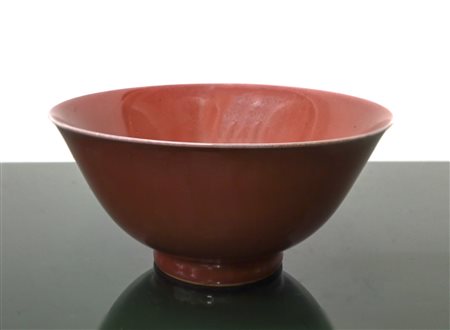 Ciotola Cinese In Porcellana “sang De Beouf ”