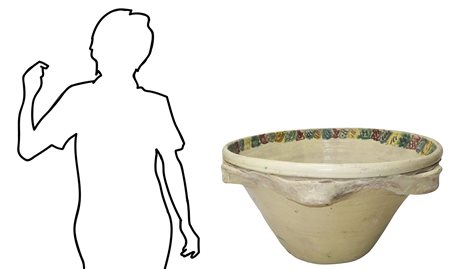 Grande lemmo in maiolica di Caltagirone, fine 19° Secolo