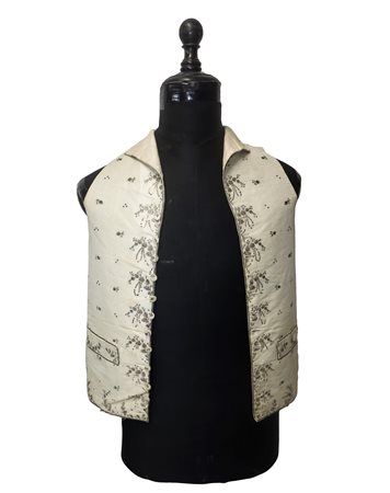 Gilet da donna con taschino, fine 18° Secolo