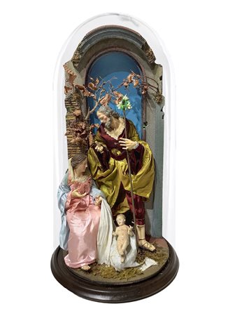 Aniello Gaudino (Torre del Greco)  - Sacra famiglia in teca di vetro