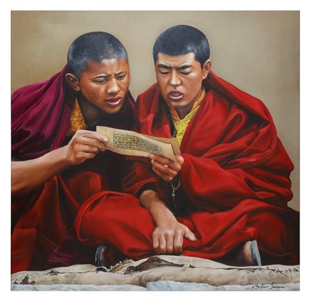 Antonio Sciacca (Catania 1957)  - Monaci tibetiani