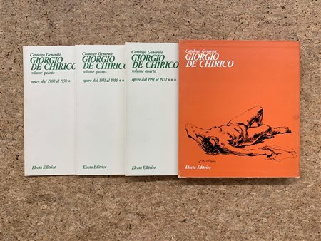 GIORGIO DE CHIRICO - Lotto unico di 3 tomi del catalogo generale. Volume quarto