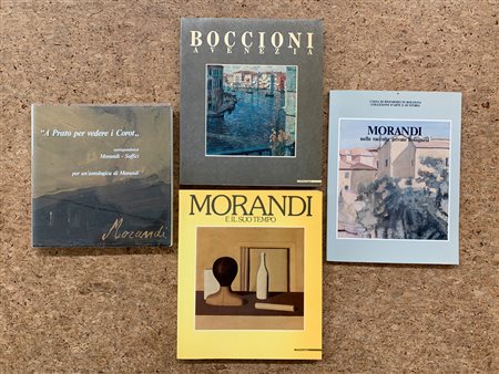 GIORGIO MORANDI E UMBERTO BOCCIONI - Lotto unico di 4 cataloghi