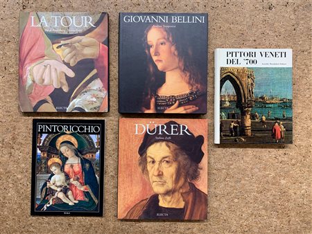 GRANDI MAESTRI DELLA PITTURA ANTICA - Lotto unico di 5 cataloghi