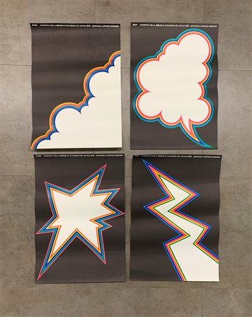 GIANCARLO ILIPRANDI - Lotto unico di 4 manifesti