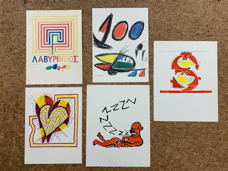 EDIZIONI BOLAFFIARTE - Lotto unico di 5 fotolitografie