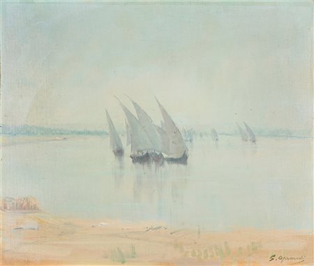 Giorgio Oprandi (Lovere 1883-1962)  - Feluche egiziane