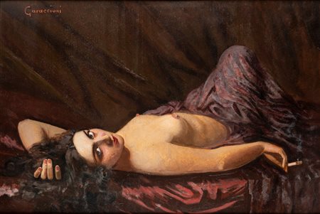 Oreste Garaccioni (Torino 1881-dopo il 1925)  - La sigaretta