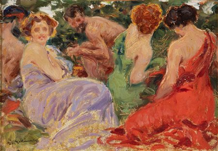 Giorgio Kienerk (1869-1948)  - Baccanale, 1913