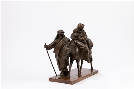 Augusto Rivalta (Alessandria 1835-Firenze 1925)  - Fuga in Egitto